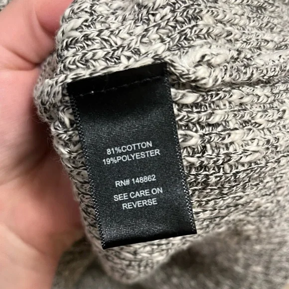 TORRID Heather Grey Marled Knit Lace Up Back Sweater Long Sleeve - Picture 3 of 7